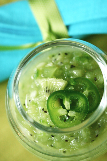 Cucumber Kiwi Gazpacho