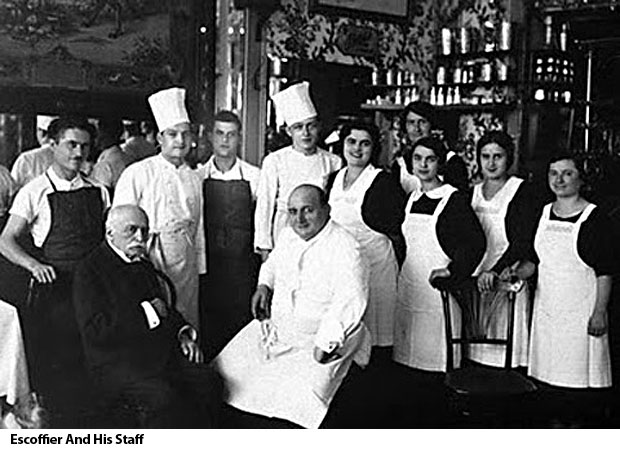 Escoffier and His Staff