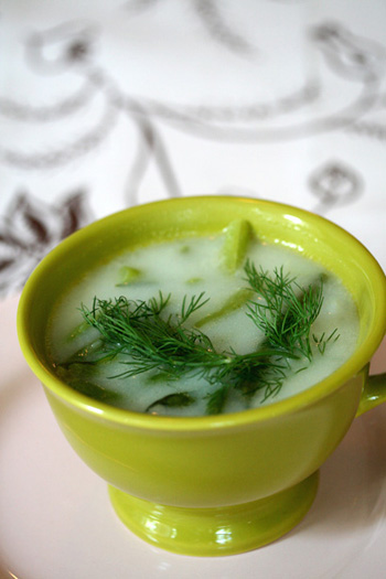 Green Bean Soup with Fresh Dill