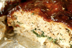 Meatloaf Stuffed With Spinach